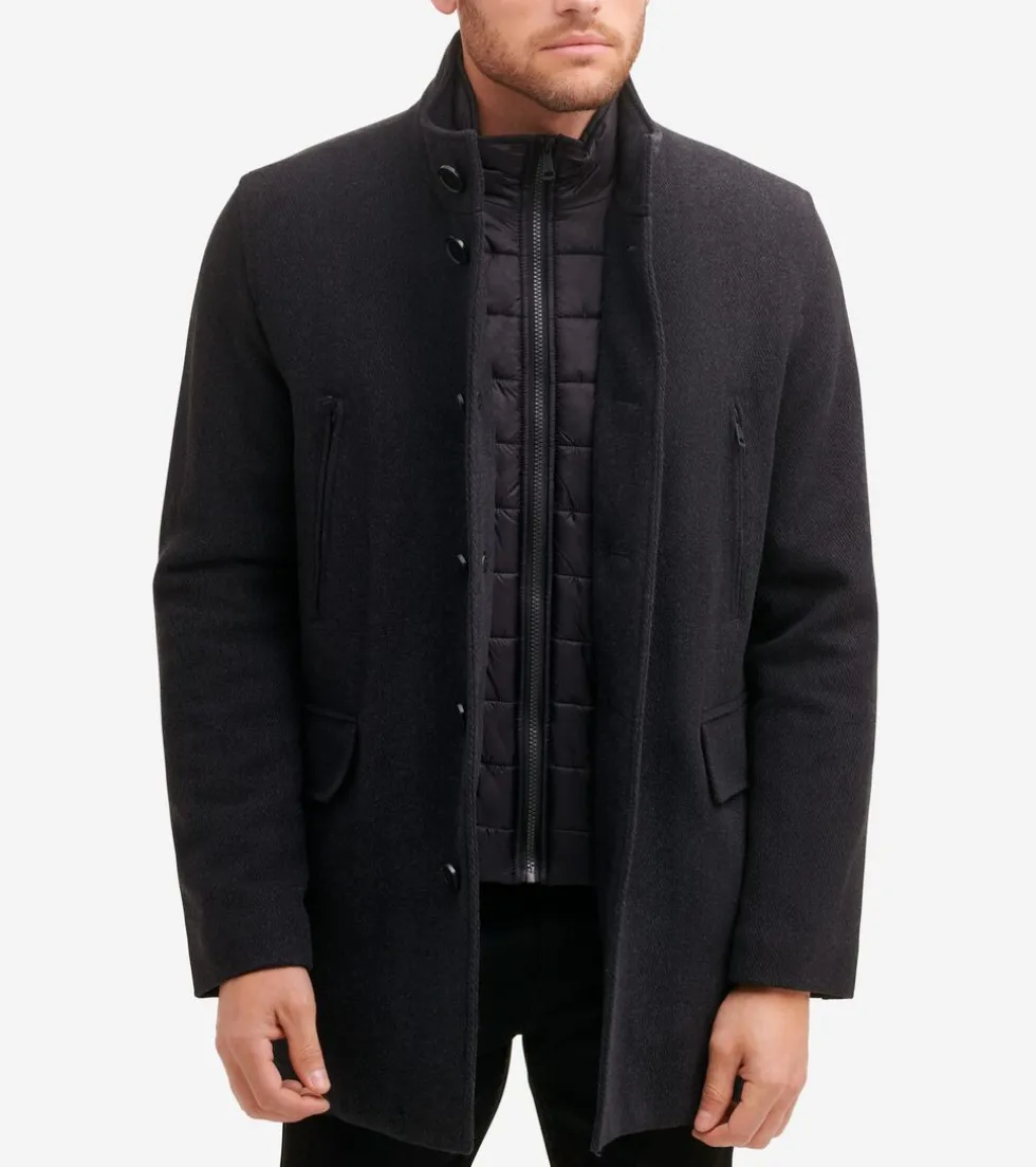 Cole Haan Wool Coats|Car Coats & Blazers*Men's Wool Coat Charcoal