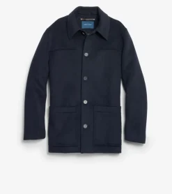 Cole Haan Wool Coats|Car Coats & Blazers*Men's Wool Patch Pocket Jacket Navy