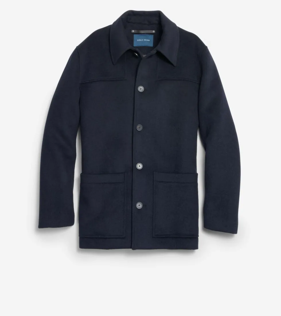 Cole Haan Wool Coats|Car Coats & Blazers*Men's Wool Patch Pocket Jacket Navy