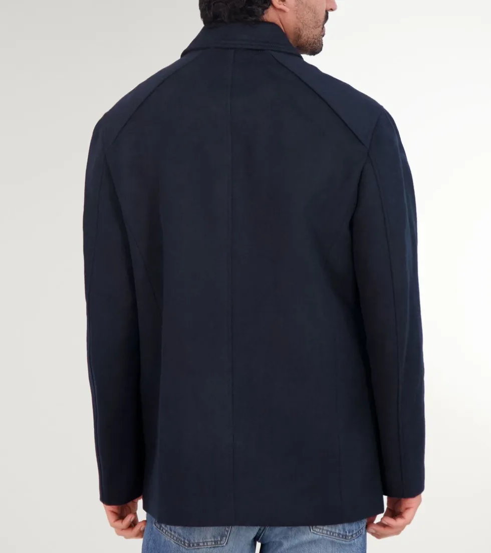 Cole Haan Wool Coats|Car Coats & Blazers*Men's Wool Patch Pocket Jacket Navy