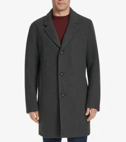 Cole Haan Wool Coats|Car Coats & Blazers*Men's Wool Top Coat Charcoal