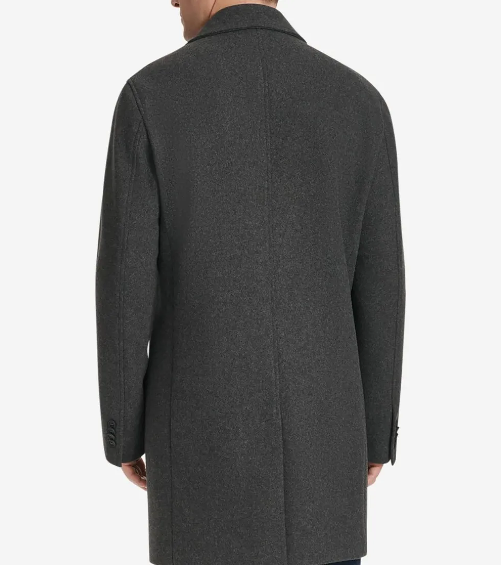 Cole Haan Wool Coats|Car Coats & Blazers*Men's Wool Top Coat Charcoal