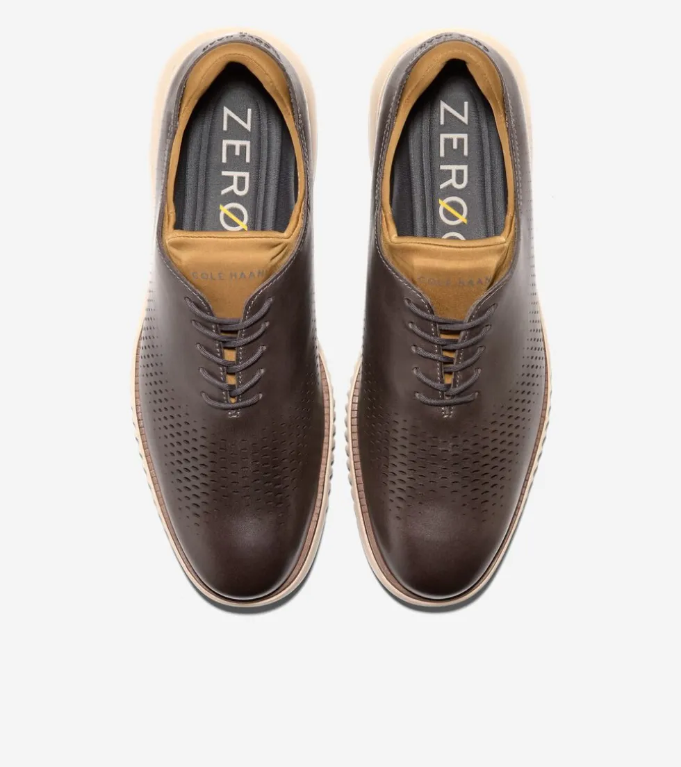 Cole Haan Extended Sizes & Widths|Dress Shoes*Men's 2.ZERØGRAND Laser Wingtip Oxfords Mulch-OxfordTan