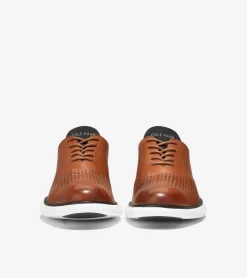 Cole Haan Extended Sizes & Widths|Dress Shoes*Men's 2.ZER&Oslash;GRAND Laser Wingtip Oxfords BritishTan-Ivory