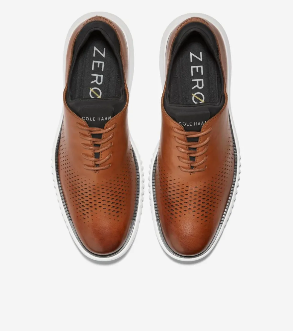 Cole Haan Extended Sizes & Widths|Dress Shoes*Men's 2.ZERØGRAND Laser Wingtip Oxfords BritishTan-Ivory