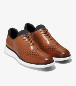 Cole Haan Extended Sizes & Widths|Dress Shoes*Men's 2.ZERØGRAND Laser Wingtip Oxfords BritishTan-Ivory