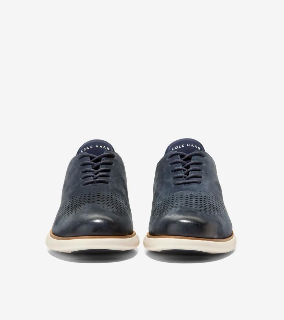 Cole Haan Extended Sizes & Widths|Dress Shoes*Men's 2.ZERØGRAND Laser Wingtip Oxfords NavyBlazer-Ivory