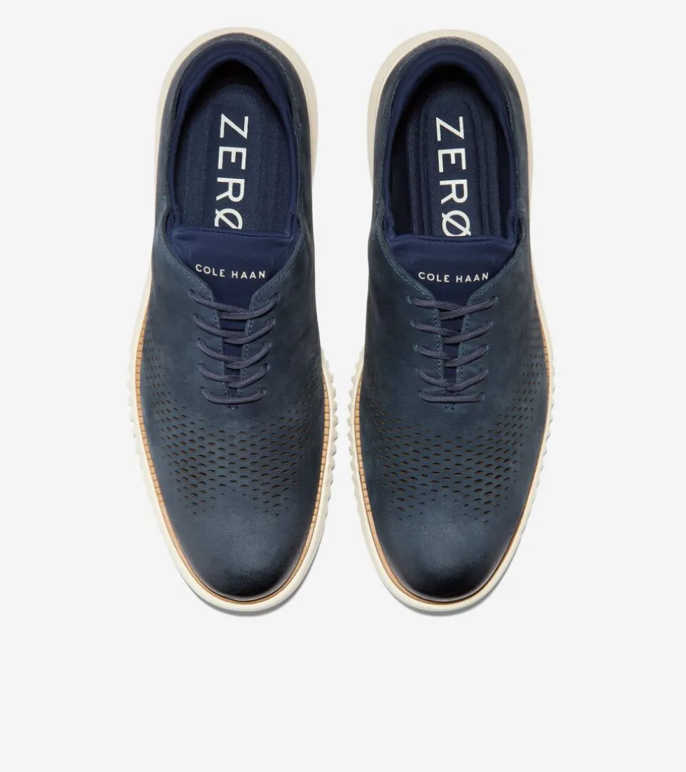 Cole Haan Extended Sizes & Widths|Dress Shoes*Men's 2.ZERØGRAND Laser Wingtip Oxfords NavyBlazer-Ivory