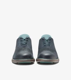 Cole Haan Dress Shoes|Oxfords*Men's 2.ZER&Oslash;GRAND Laser Wingtip Oxfords Blueberry-Lava-NorthAtlantic