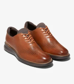 Cole Haan Extended Sizes & Widths|Dress Shoes*Men's 2.ZERØGRAND Laser Wingtip Oxfords BritishTan-Java