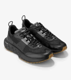 Cole Haan Sneakers|Running Shoes*Men's ZERØGRAND Outpace III All-Terrain Running Shoes Black-GrayPinstripe