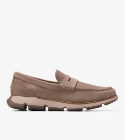Cole Haan Extended Sizes & Widths|Loafers & Drivers*Men's 4.ZER&Oslash;GRAND Penny Loafers LavaNubuck-IrishCoffee-Lava