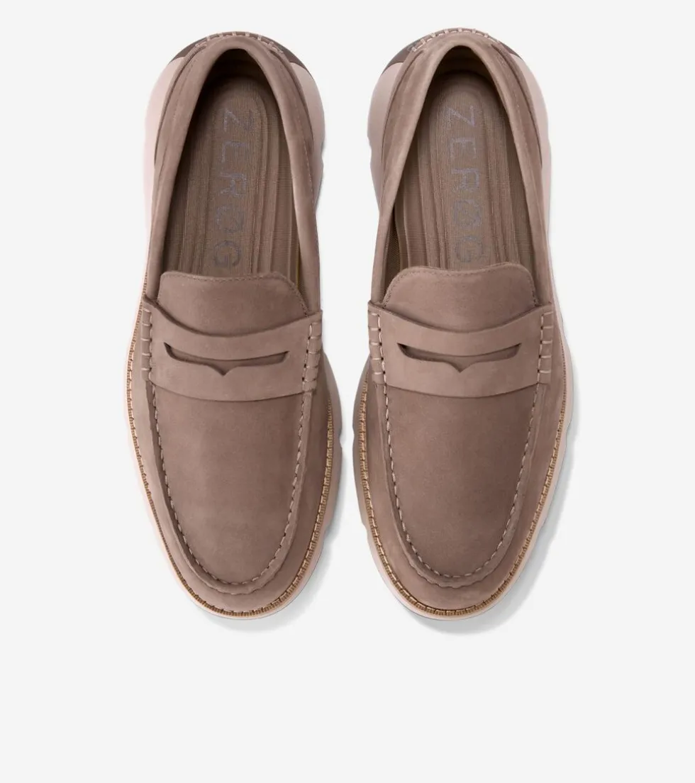 Cole Haan Extended Sizes & Widths|Loafers & Drivers*Men's 4.ZERØGRAND Penny Loafers LavaNubuck-IrishCoffee-Lava