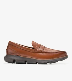 Cole Haan Extended Sizes & Widths|Loafers & Drivers*Men's 4.ZER&Oslash;GRAND Penny Loafers BritishTan-Chocolate-Black