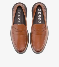 Cole Haan Extended Sizes & Widths|Loafers & Drivers*Men's 4.ZER&Oslash;GRAND Penny Loafers BritishTan-Chocolate-Black