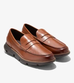 Cole Haan Extended Sizes & Widths|Loafers & Drivers*Men's 4.ZER&Oslash;GRAND Penny Loafers BritishTan-Chocolate-Black