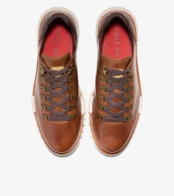 Cole Haan Boots*Men's ZERØGRAND Remastered Waterproof Low Hiking Boots Woodbury-Madeira-Birch