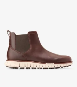 Cole Haan Extended Sizes & Widths|Boots*Men's ZER&Oslash;GRAND Remastered Waterproof Chelsea Boots DarkCoffee-OxfordTan