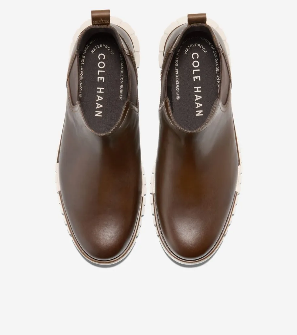 Cole Haan Extended Sizes & Widths|Boots*Men's ZERØGRAND Remastered Waterproof Chelsea Boots DesertOlive-Java-Birch