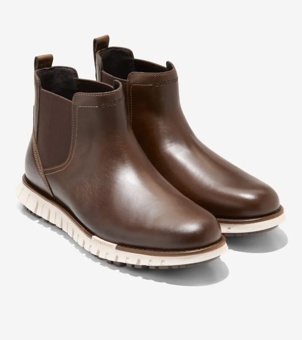 Cole Haan Extended Sizes & Widths|Boots*Men's ZERØGRAND Remastered Waterproof Chelsea Boots DesertOlive-Java-Birch
