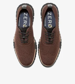 Cole Haan Extended Sizes & Widths|Oxfords*Men's ZERØGRAND Remastered Stitchlite™ Wingtip Oxfords Madeira-Black