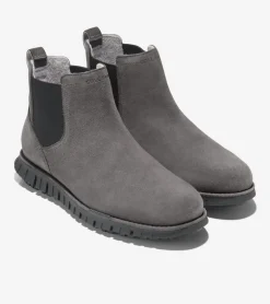 Cole Haan Extended Sizes & Widths|Boots*Men's ZERØGRAND Remastered Waterproof Chelsea Boots Pavement-Black
