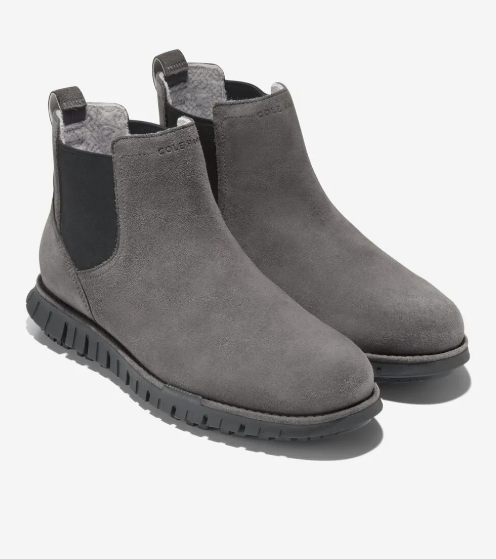 Cole Haan Extended Sizes & Widths|Boots*Men's ZERØGRAND Remastered Waterproof Chelsea Boots Pavement-Black