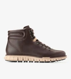Cole Haan Boots*Men's ZER&Oslash;GRAND Remastered Waterproof Hiking Boots DarkChocolate-Black