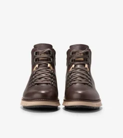Cole Haan Boots*Men's ZERØGRAND Remastered Waterproof Hiking Boots DarkChocolate-Black