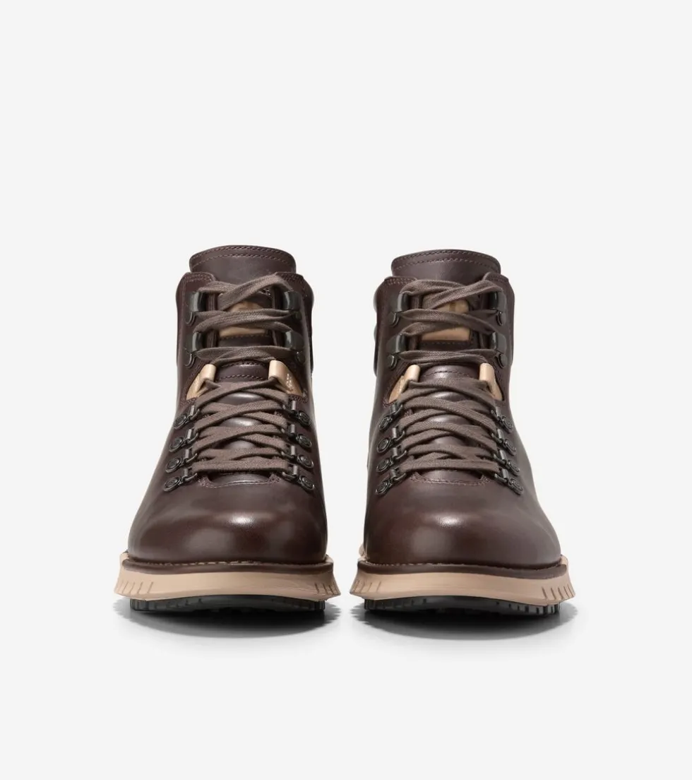 Cole Haan Boots*Men's ZERØGRAND Remastered Waterproof Hiking Boots DarkChocolate-Black