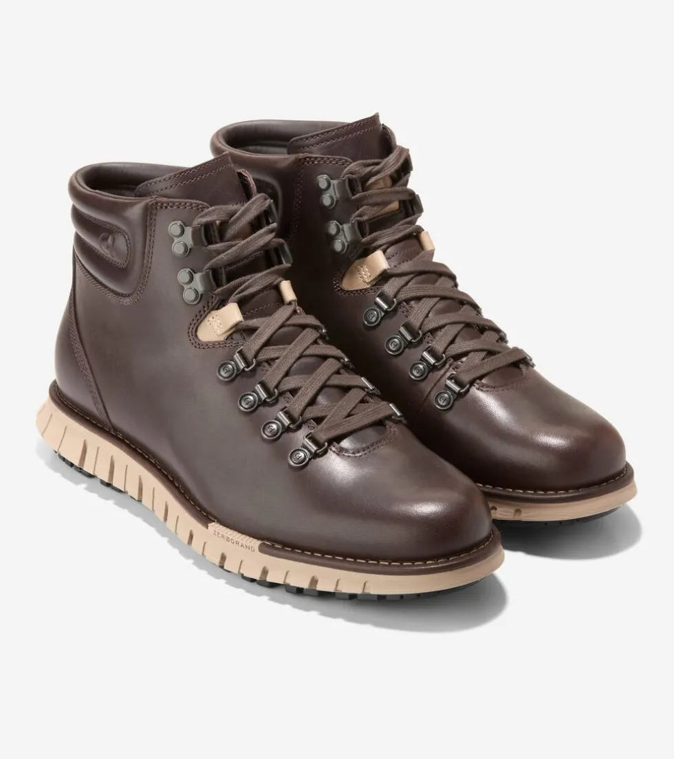 Cole Haan Boots*Men's ZERØGRAND Remastered Waterproof Hiking Boots DarkChocolate-Black