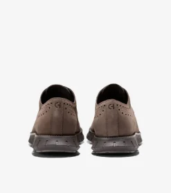 Cole Haan Extended Sizes & Widths|Oxfords*Men's ZERØGRAND Remastered Wingtip Oxfords Lava-Truffle-Chocolate