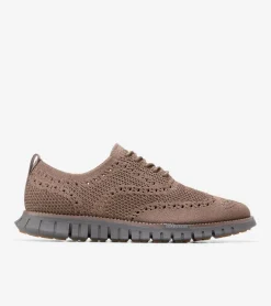 Cole Haan Extended Sizes & Widths|Oxfords*Men's ZER&Oslash;GRAND Remastered Stitchlite&trade; Wingtip Oxfords Truffle-Lava-Pavement