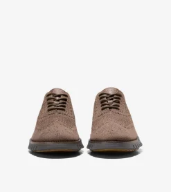Cole Haan Extended Sizes & Widths|Oxfords*Men's ZER&Oslash;GRAND Remastered Stitchlite&trade; Wingtip Oxfords Truffle-Lava-Pavement