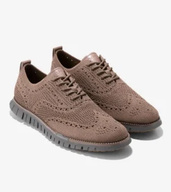 Cole Haan Extended Sizes & Widths|Oxfords*Men's ZER&Oslash;GRAND Remastered Stitchlite&trade; Wingtip Oxfords Truffle-Lava-Pavement