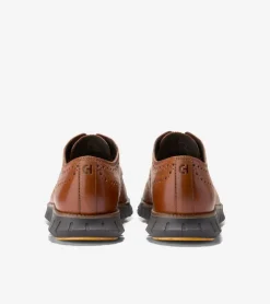 Cole Haan Extended Sizes & Widths|Dress Shoes*Men's ZER&Oslash;GRAND Remastered Wingtip Oxfords BritishTan-Java