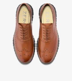 Cole Haan Extended Sizes & Widths|Dress Shoes*Men's ZER&Oslash;GRAND Remastered Wingtip Oxfords BritishTan-Java