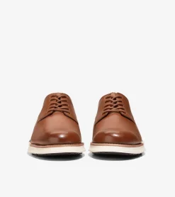 Cole Haan Extended Sizes & Widths|Dress Shoes*Men's ZER&Oslash;GRAND Remastered Plain Toe Oxfords BritishTan-Ivory