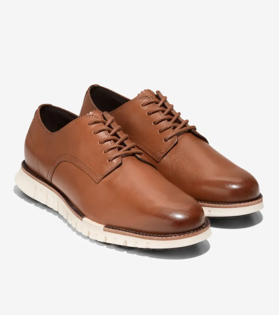 Cole Haan Extended Sizes & Widths|Dress Shoes*Men's ZERØGRAND Remastered Plain Toe Oxfords BritishTan-Ivory