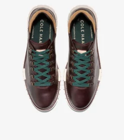 Cole Haan Boots*Men's ZER&Oslash;GRAND Remastered Waterproof Low Hiking Boots DeepMahogany-LightAmber