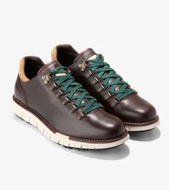 Cole Haan Boots*Men's ZER&Oslash;GRAND Remastered Waterproof Low Hiking Boots DeepMahogany-LightAmber
