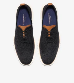 Cole Haan Extended Sizes & Widths|Dress Shoes*Men's 2.ZERØGRAND Stitchlite™ Wingtip Oxfords BlackStitchlite™-Ivory