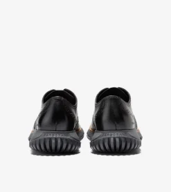 Cole Haan Extended Sizes & Widths|Dress Shoes*Men's 4.ZERØGRAND Wingtip Winter Oxfords Black-GrayPinstripe