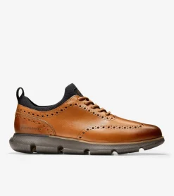 Cole Haan Dress Shoes|Oxfords*Men's 4.ZER&Oslash;GRAND Wingtip Oxfords BritishTan-Java