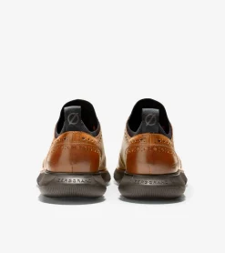 Cole Haan Dress Shoes|Oxfords*Men's 4.ZER&Oslash;GRAND Wingtip Oxfords BritishTan-Java
