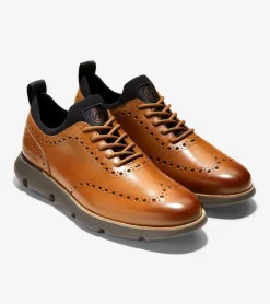 Cole Haan Dress Shoes|Oxfords*Men's 4.ZER&Oslash;GRAND Wingtip Oxfords BritishTan-Java