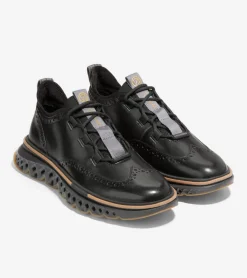 Cole Haan Extended Sizes & Widths|Dress Shoes*Men's 5.ZER&Oslash;GRAND Wingtip Oxfords Black-Pavement-Stormcloud