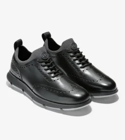 Cole Haan Dress Shoes|Oxfords*Men's 4.ZERØGRAND Wingtip Oxfords Black