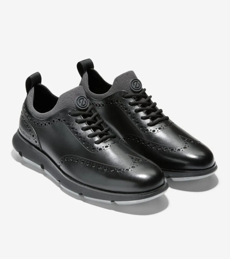 Cole Haan Dress Shoes|Oxfords*Men's 4.ZERØGRAND Wingtip Oxfords Black