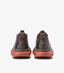 Cole Haan Oxfords*Men's 5.ZERØGRAND Wingtip Oxfords Chocolate-Black-RedOchre